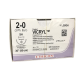 Хірургічна нитка Ethicon Вікріл (Vicryl) 2/0, довжина 90 см, кол. голка 26 мм, J243H