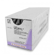 Хірургічна нитка Ethicon Вікріл (Vicryl) 2/0, довжина 70 см, кол-ріж. 36 мм, J9363G