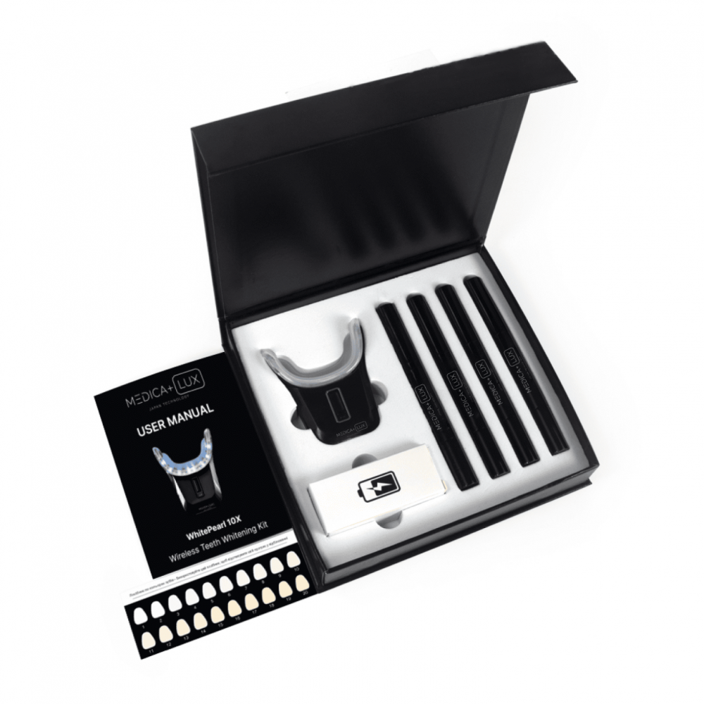 Вибілювальна капа для зубів Medica+ WhitePearl 10X (Black)