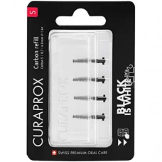 Набор ершиков Curaprox Black is white refill CPS Carbon S (4 шт.)