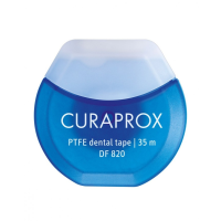 Нить межзубная тефлоновая с хлоргексидином Curaprox DF 820 35 м