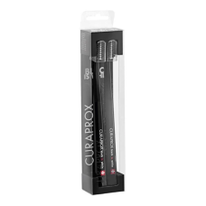 Набор зубных щеток, ультрамягкий Curaprox CS5460/2 Duo Black, Ultrasoft d 0,10 мм (Черные) (2 шт.)