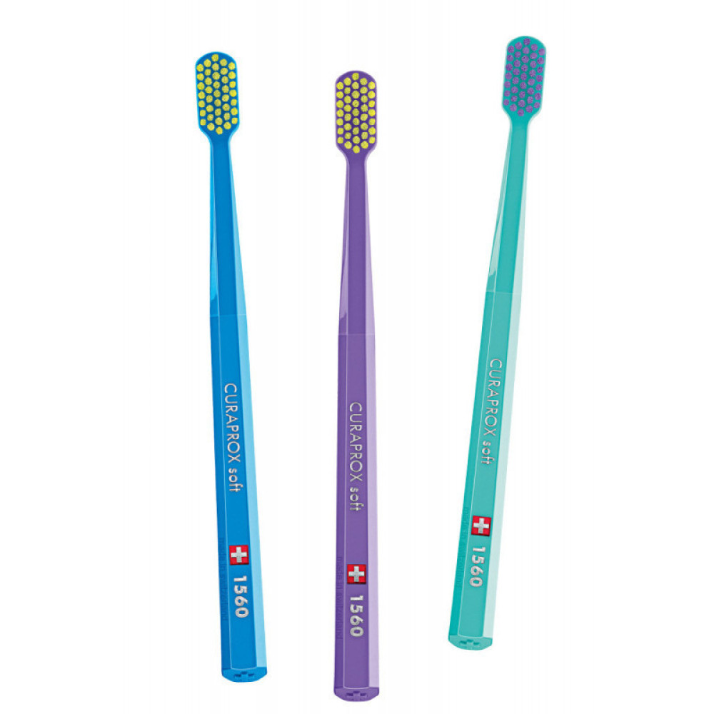 Зубна щітка, жорстка Curaprox CS 1560 Soft, d 0,15 мм (Кольори в асортименті)