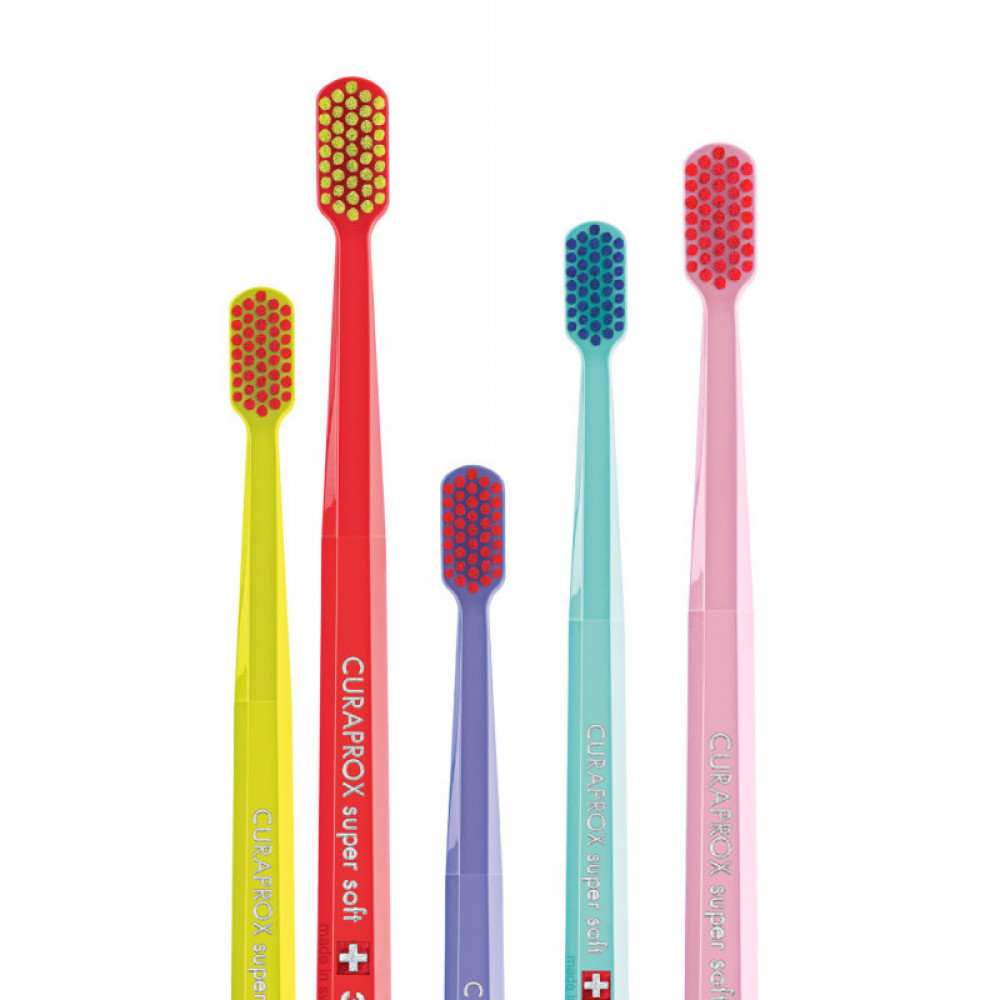Зубная щетка, средней жесткости Curaprox CS 3960 Super Soft, d 0,12 мм (Цвета в ассортименте)
