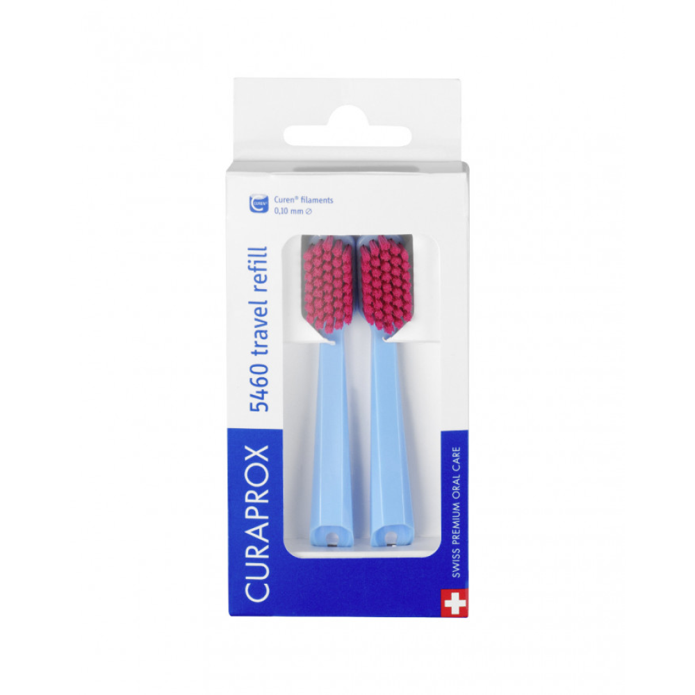 Набор сменных насадок для дорожного набора Curaprox CS 5460 Travel Refill (Голубой)