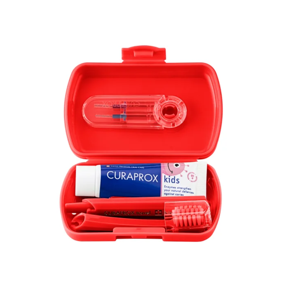 Дорожній набір для дітей Curaprox Kids Red (Червоний)