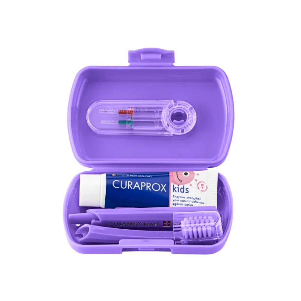 Дорожній набір для дітей Curaprox Kids Purple (Фіолетовий)